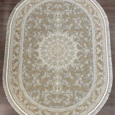 Ковер персидский G124-FI Mashad 1200 (Акрил, серый, кремовый)