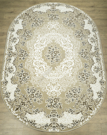 Ковер российский 27110-24055 Каскад (PP Heatset Высокоплотный) овальный