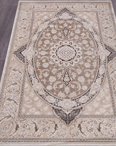 Ковер турецкий 04033B ARMINA (PP Heatset Высокоплотный, кремовый)