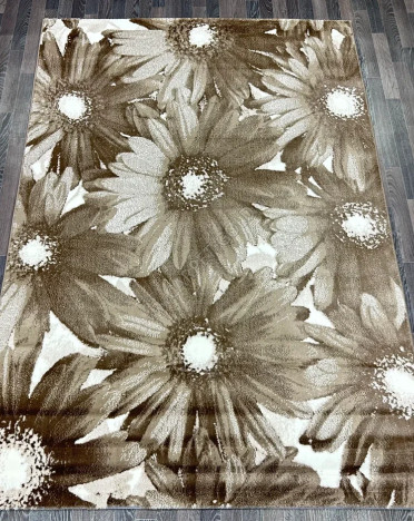 Ковер турецкий M008A Bojnord (PP Heatset Высокоплотный, коричневый)