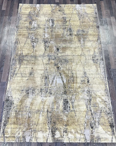 Ковер турецкий A2092A Lisa (Полиэстер хит-сет, бежевый, серый)