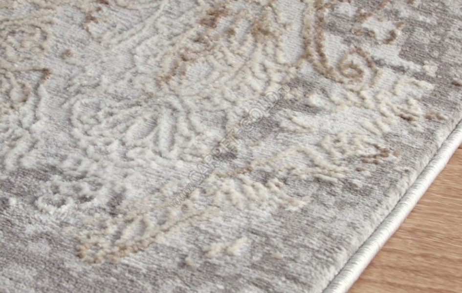 Ковер турецкий овальный 03801A GREY / BROWN - коллекция ARMINA