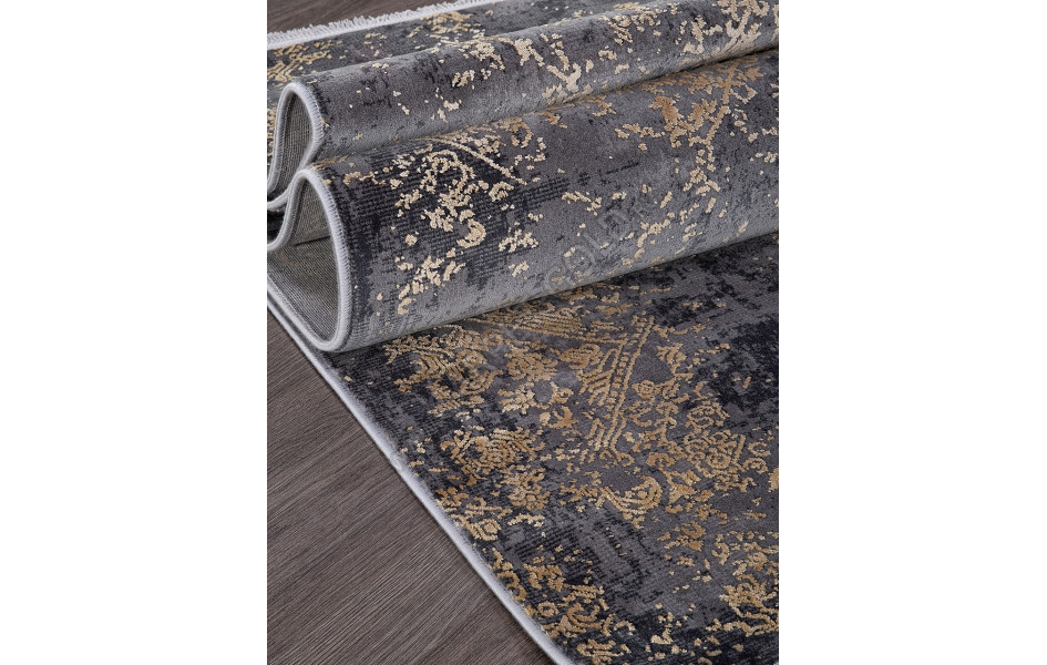 Ковер 20972A - D.GREY / L.YELLOW - Прямоугольник - коллекция MILANO