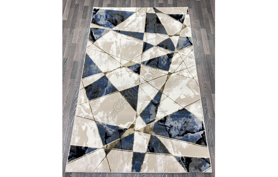 Турецкий ковер 40657B_MAVI/ K.GRI