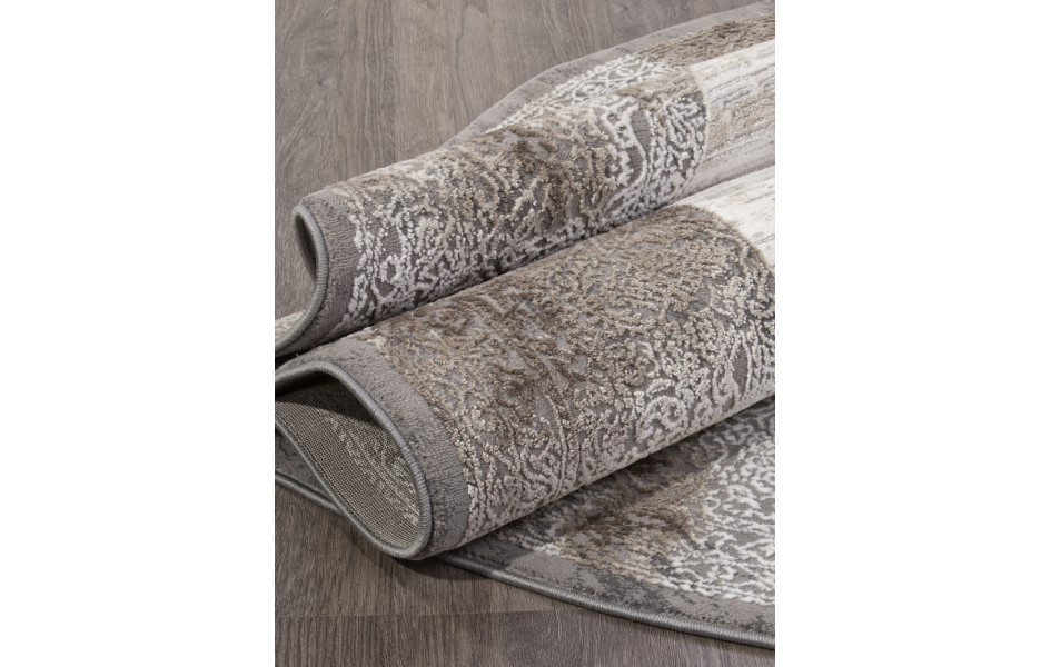 Ковер 04070C - GREY / BROWN овал ARMINA