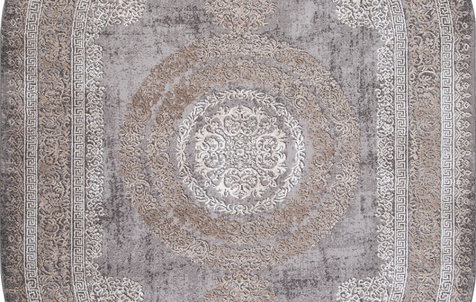 Ковер 04073C - GREY / BROWN - Овал - коллекция ARMINA
