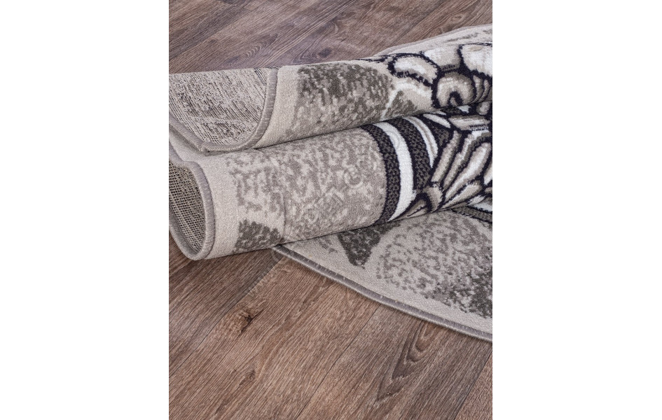 Ковер D201 - GRAY - Овал - коллекция SILVER