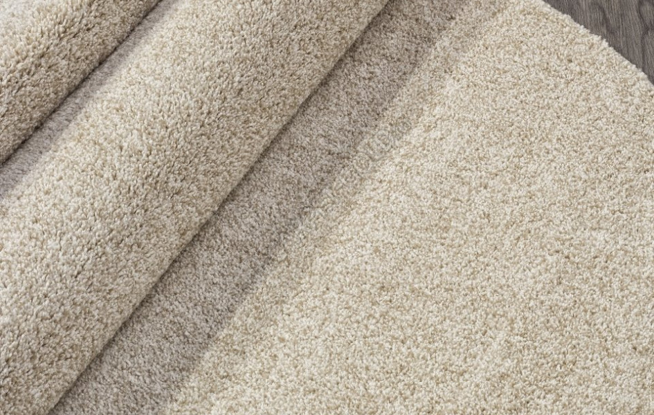 Однотонный бежевый овальный ковер T600 - LIGHT BEIGE - коллекция SOFIA