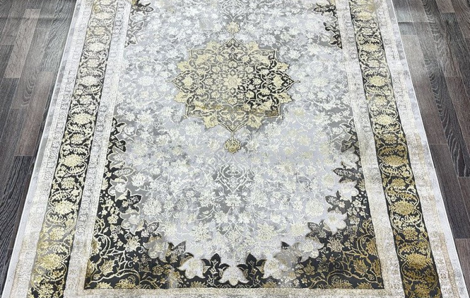 Ковер турецкий Lisa AA610A IVORY MUSTARD прямоугольный