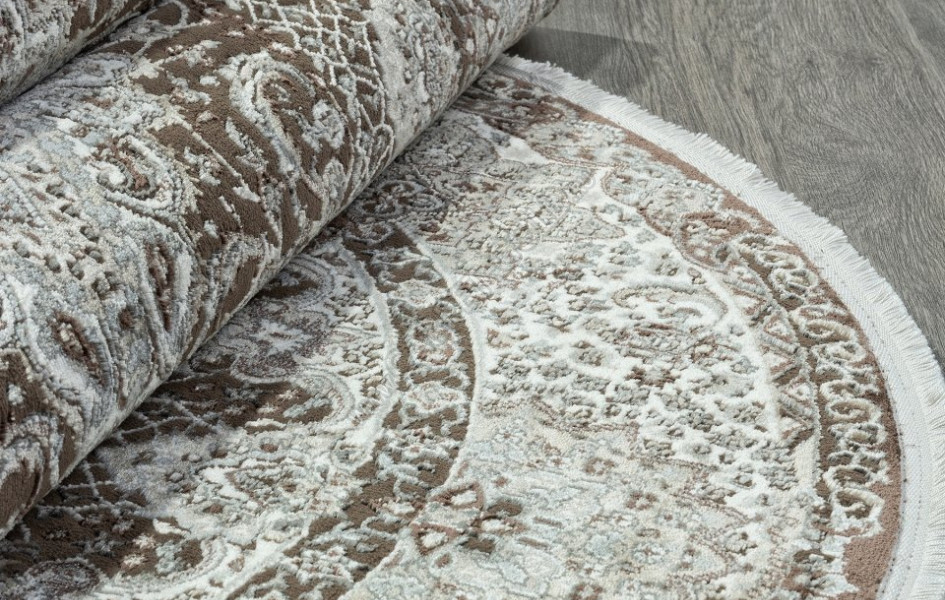 Ковер D414 - BROWN - Овал - коллекция DOLCE