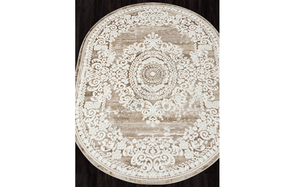 Ковер O1701 - 665 CREAM / VIZON - Овал - коллекция ANTEP