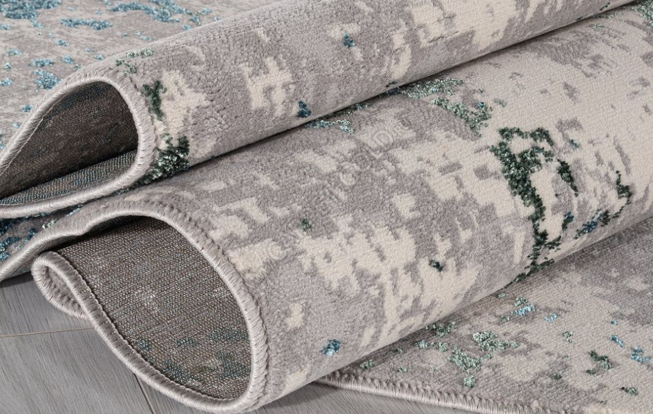 Ковер F477 - GRAY-BLUE - Овал - коллекция LIMAN